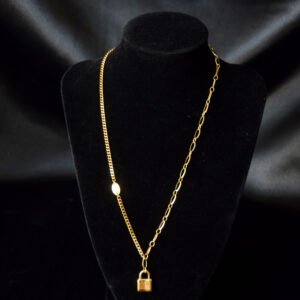 Cadena Candado Dorada