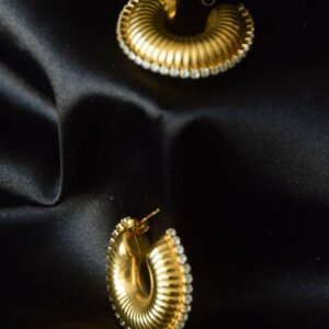 Arracada Dorada Zirconia