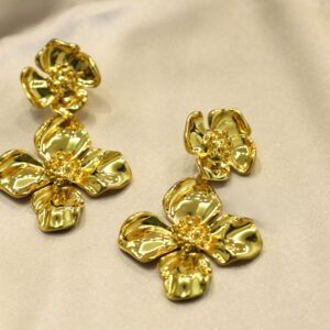 Aretes Dorados Flor