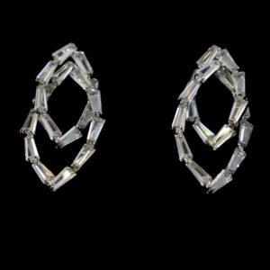 Aretes Zirconia Silueta Gota