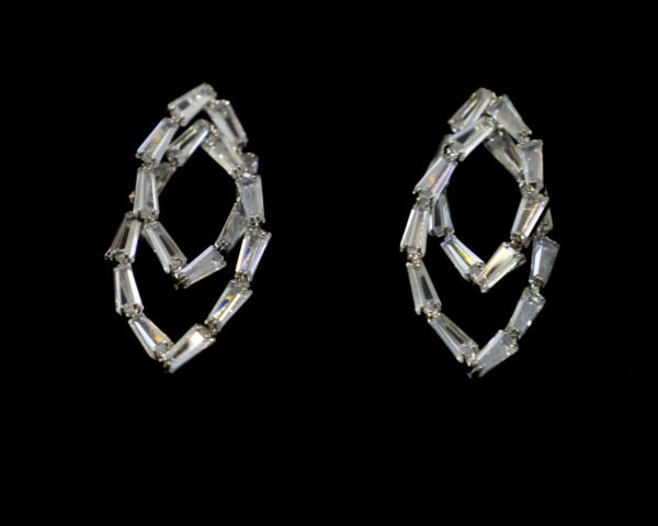 Aretes Zirconia Silueta Gota