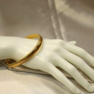 Pulsera Dorada Rayas