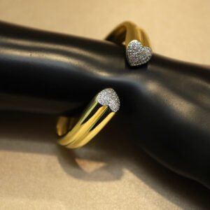 Pulsera ajustable corazones